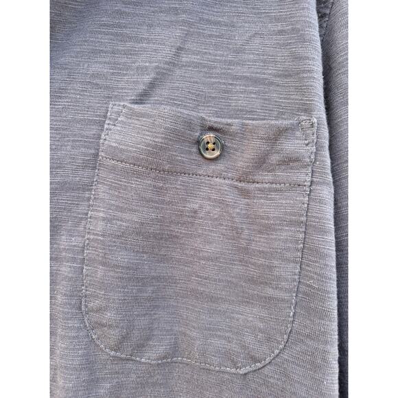 Laguna Super Slub Cotton Button Down Shirt, Cotton Poly Blend, Gray, Sz XL - Picture 6 of 6